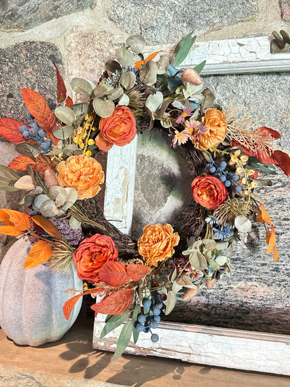 Autumn Harvest Floral Wreath