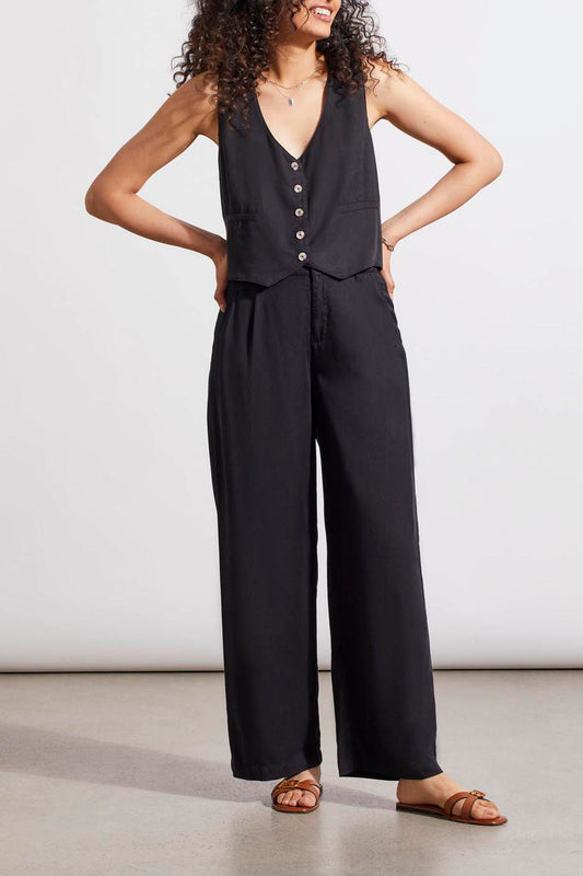 FLY FRONT PANT-BLACK 1739O-3556