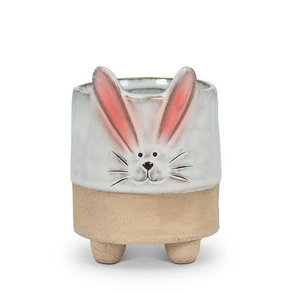 Sm Bunny w/ Ears Planter 4"