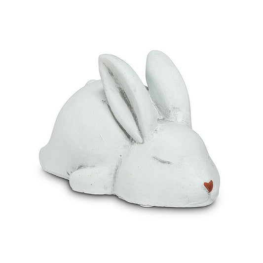 Sleeping White Bunny 6"