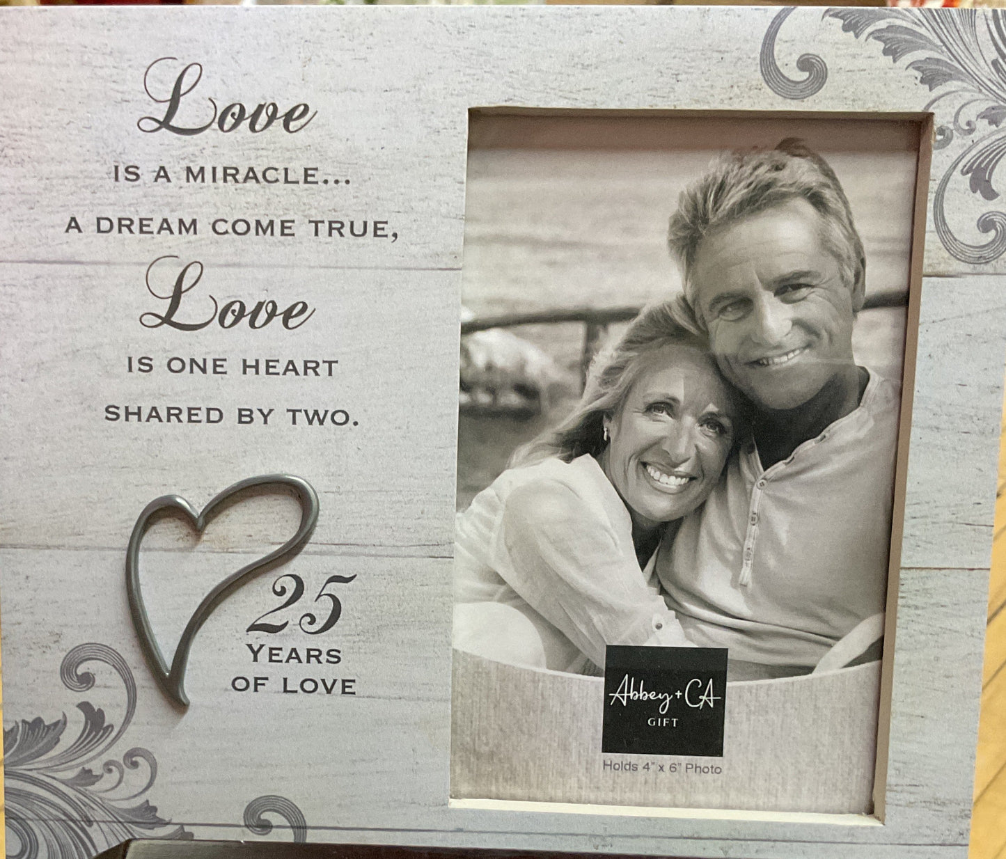 25 Years Of Love Picture Frame 4x6