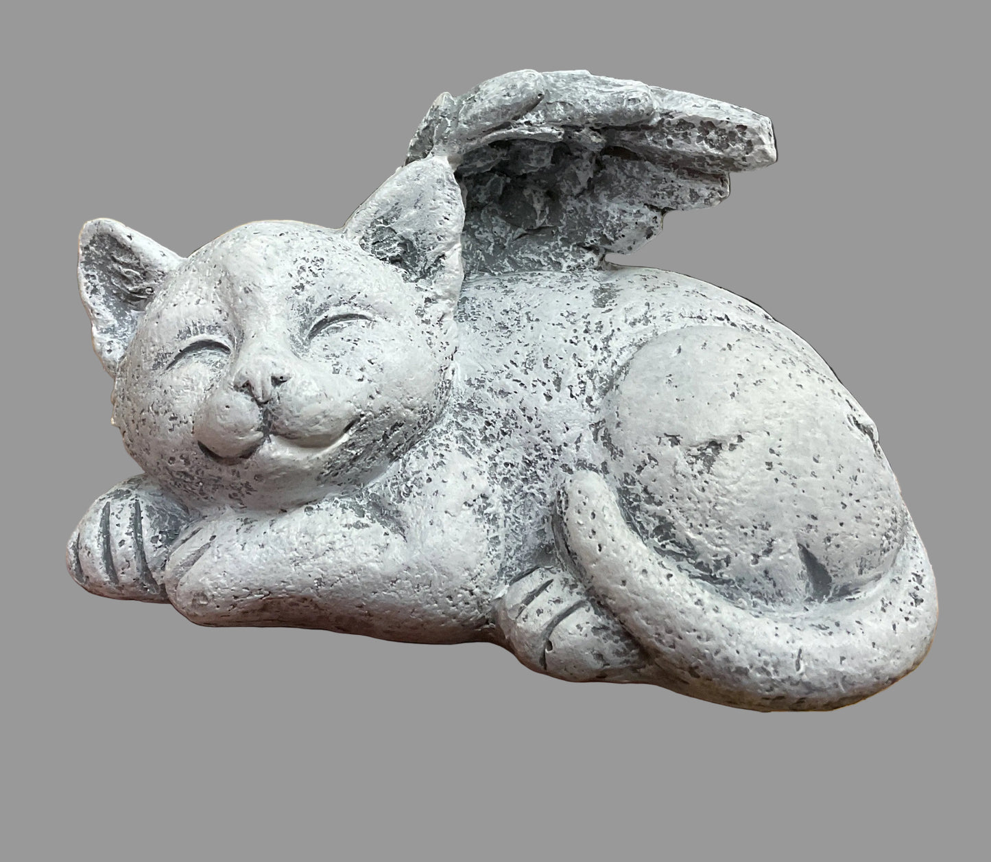 Resin Cat with Wings - 15866