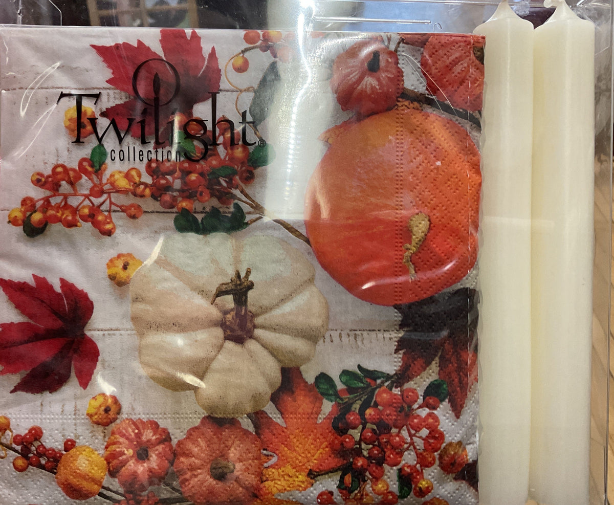 Napkin & Candle Gift Set