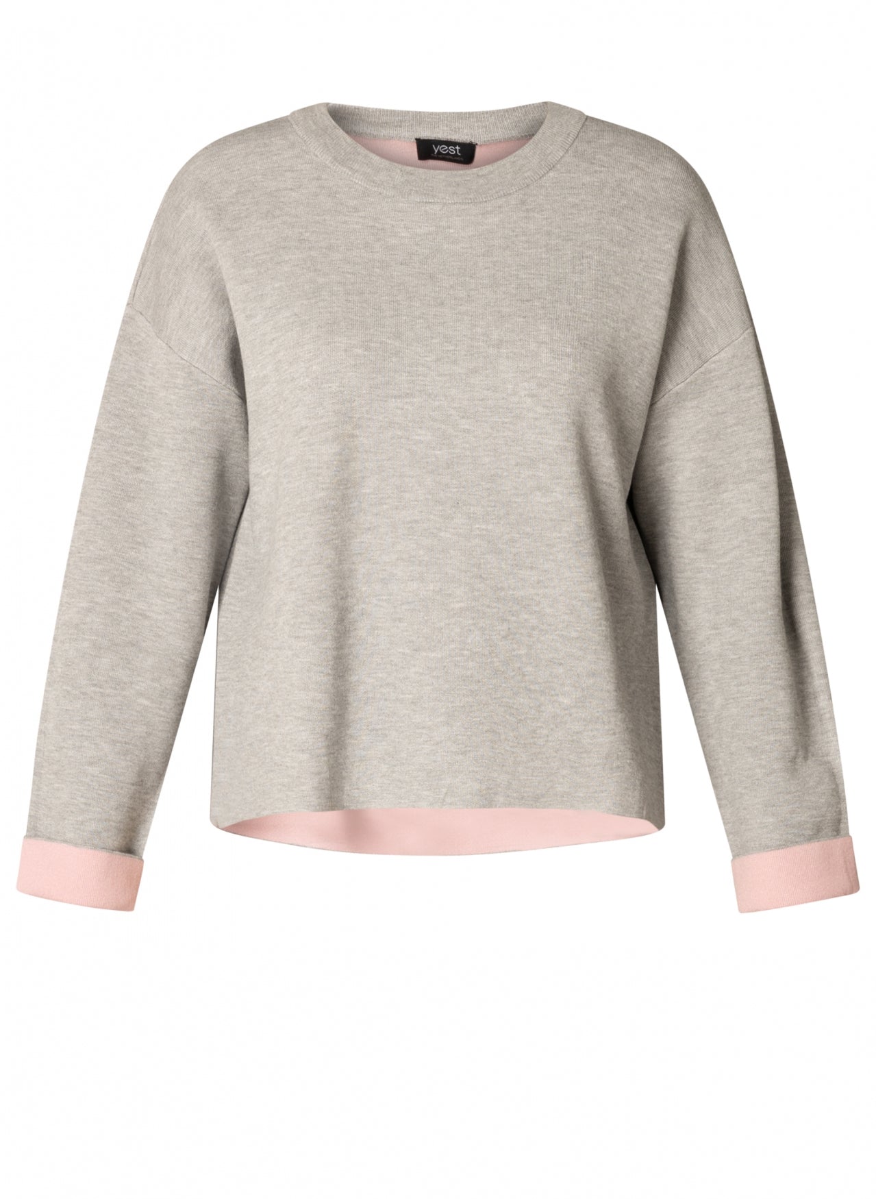 Brenna Top 11082 - Light Grey/Melange