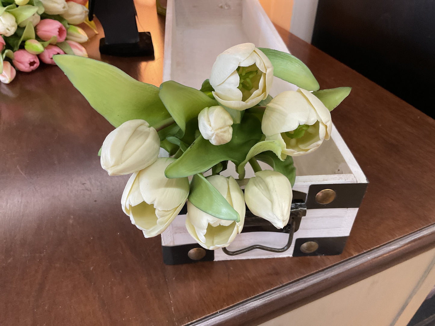 12” Fresh Touch Tulip - White