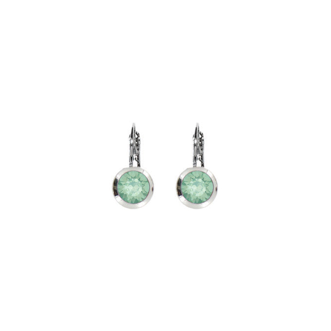 Euroback Earring Sm Rnd E2713 Pac Opal