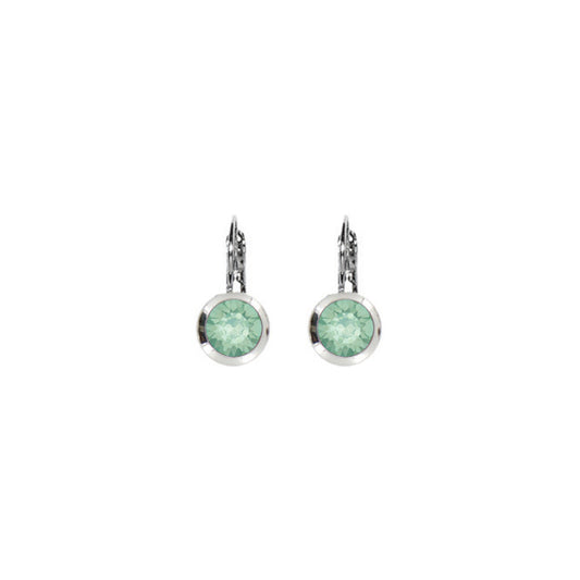 Euroback Earring Sm Rnd E2713 Pac Opal