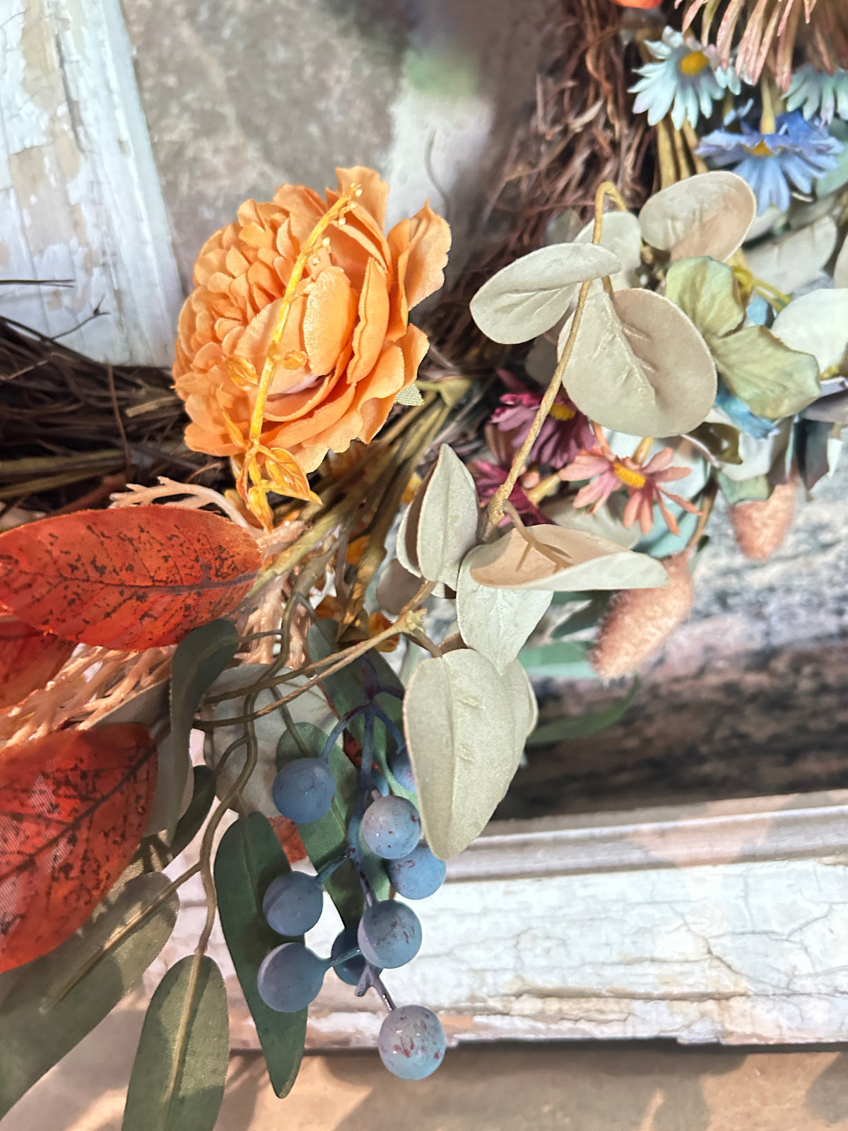 Autumn Harvest Floral Wreath
