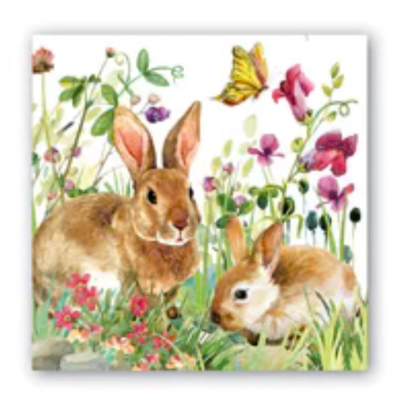 Bunny Meadow Luncheon Napkin