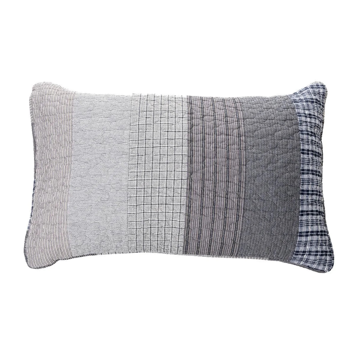 Edward Striped Reversible Quilt QUEEN