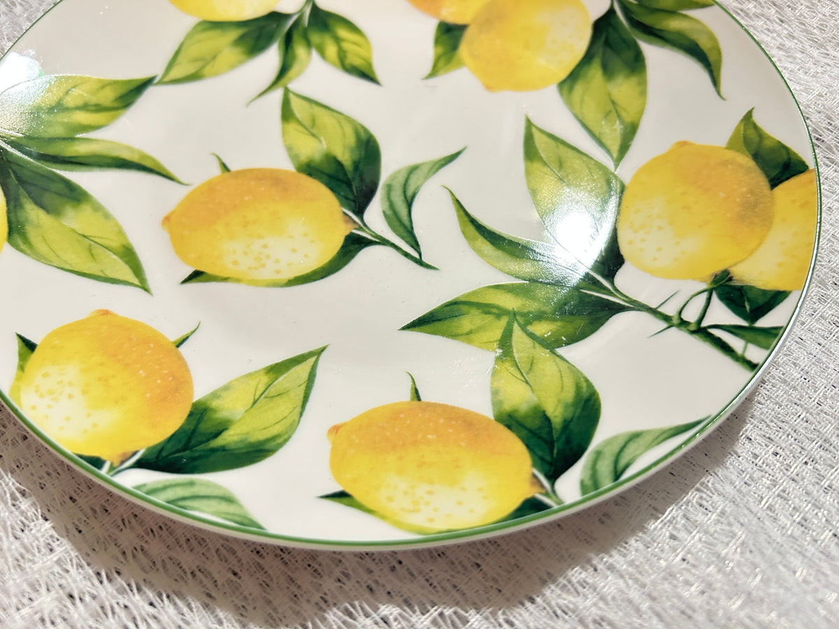 lemon design lunch plate