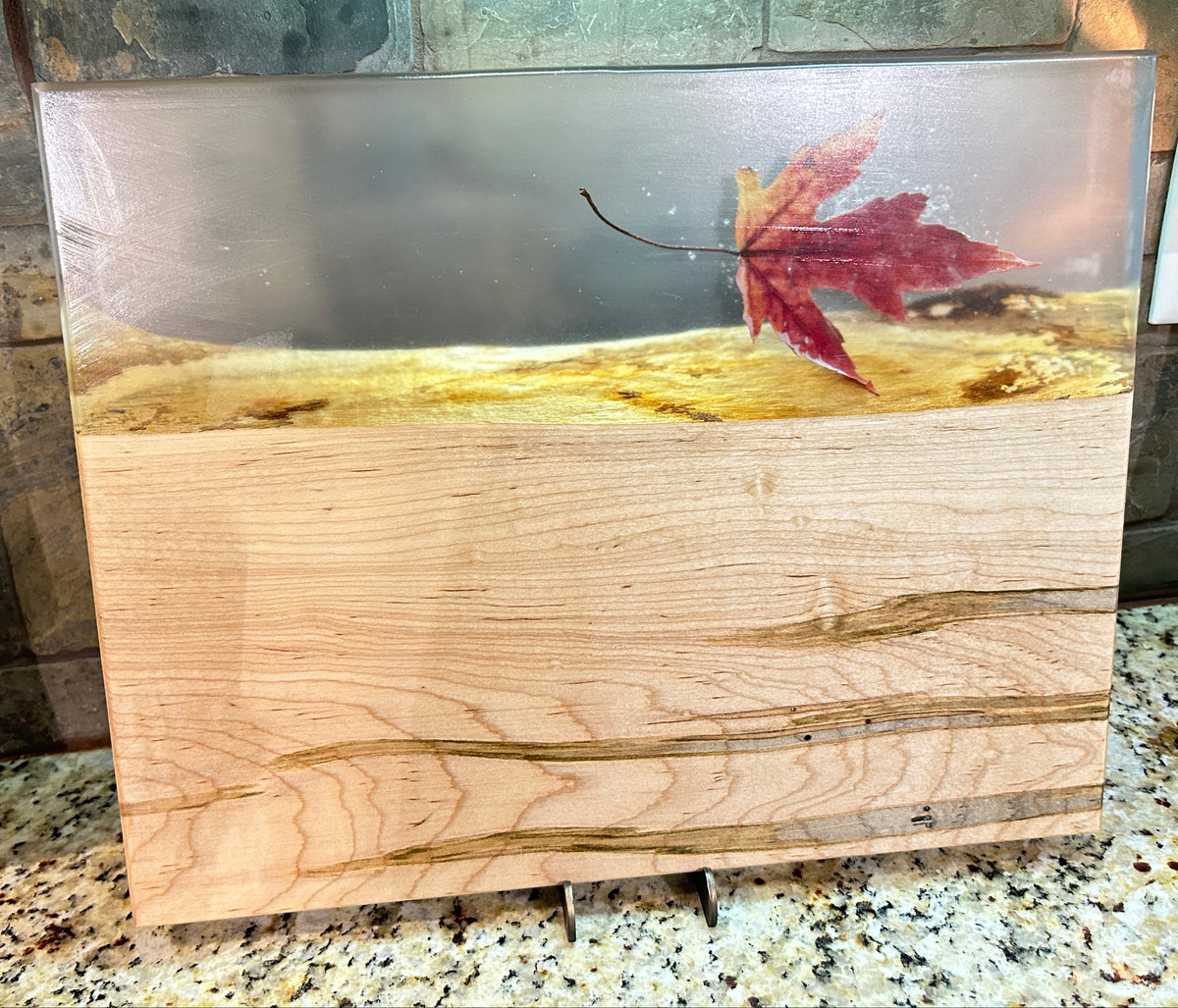 "Clear River Maple" Charcuterie Board w/ Epoxy