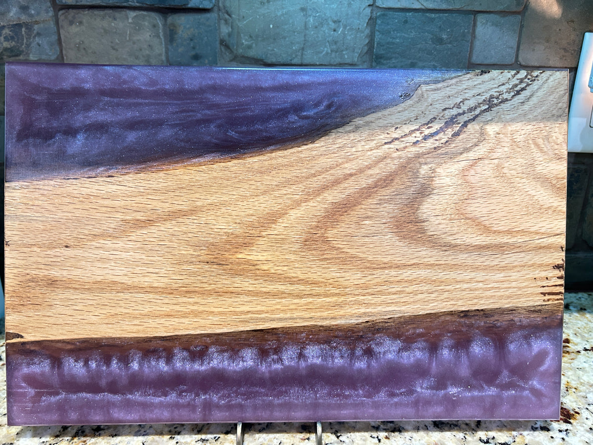 "Mulberry & Oak" Charcuterie Board w/ Epoxy