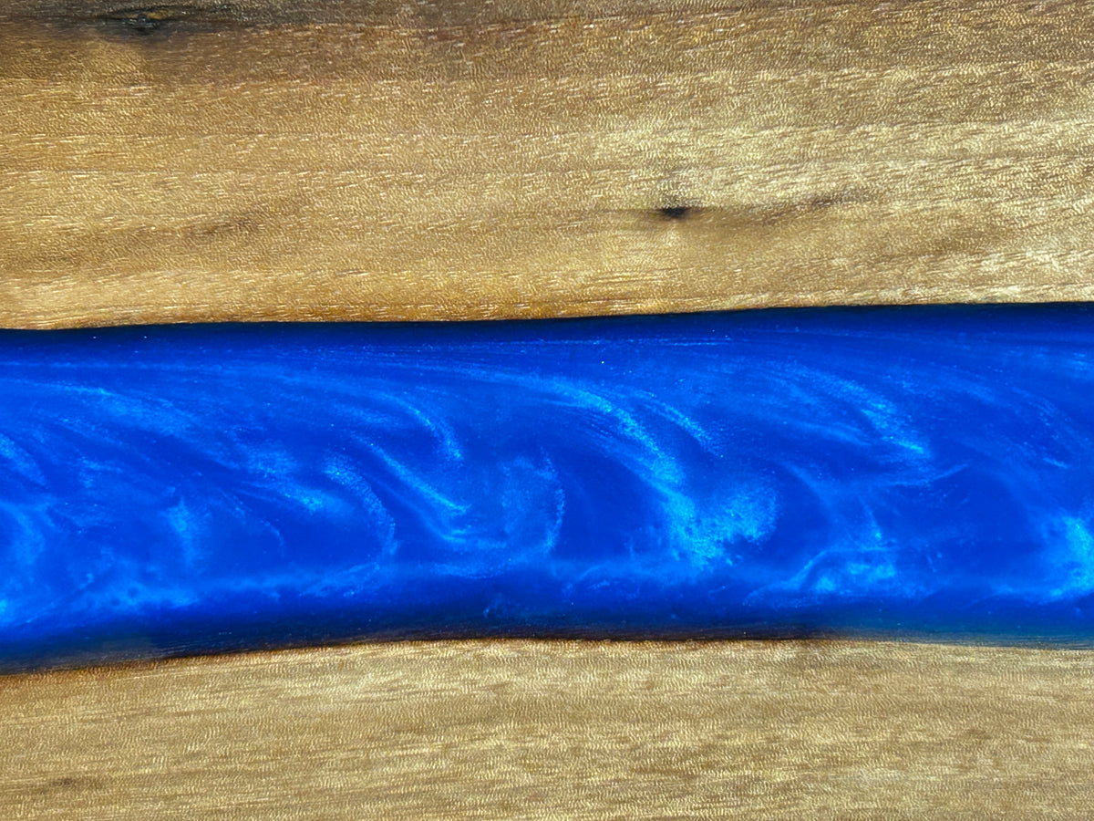 "Midnight Tide & Walnut" Charcuterie Board w/ Epoxy