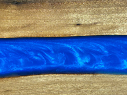 "Midnight Tide & Walnut" Charcuterie Board w/ Epoxy