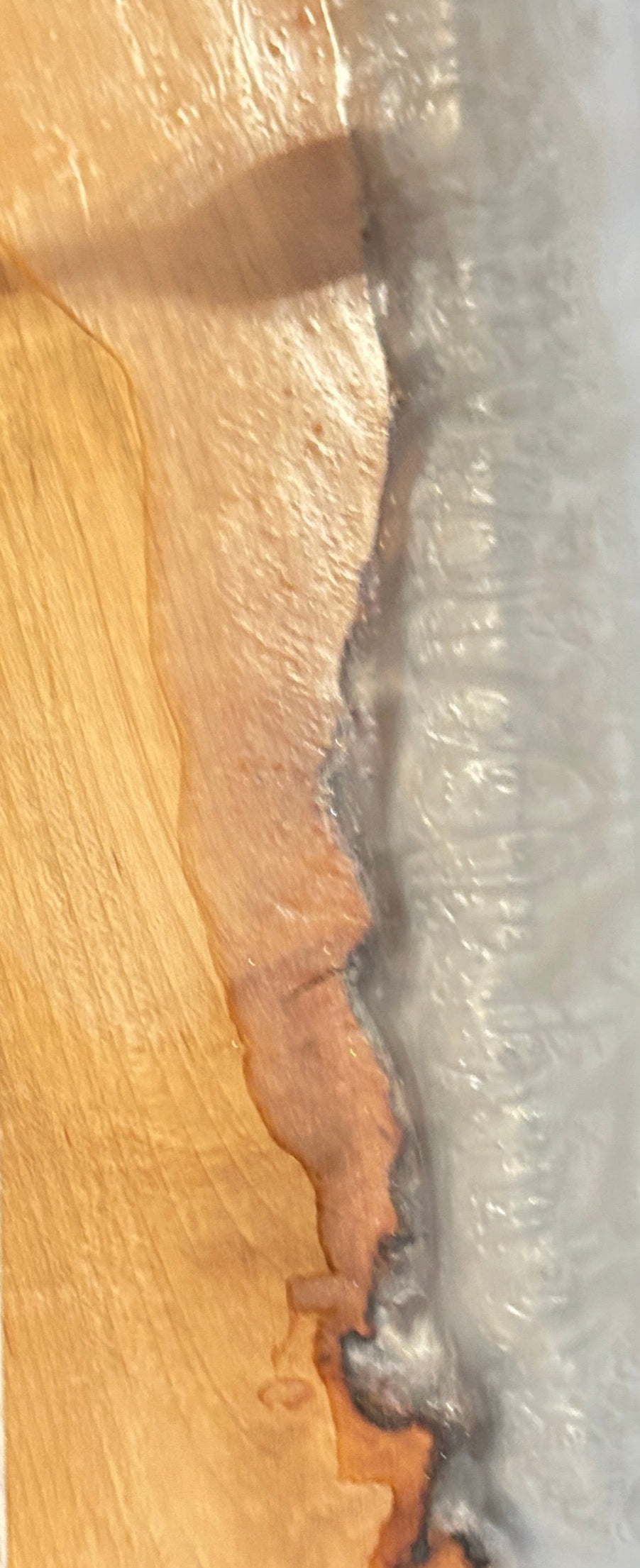 Charcuterie Board Walnut w/ White Epoxy  15" x 9" x 1"