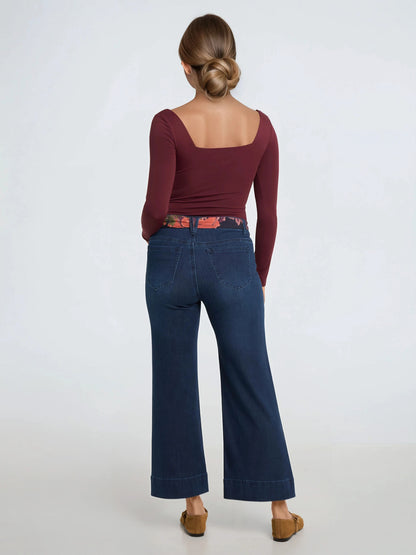 ROBIE - HIGH WAIST WITH BELT / ANKLE PANT / FLARE LEG