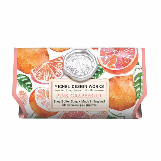 Pink Grapefruit Large Bath Soap Bar  8.7 oz