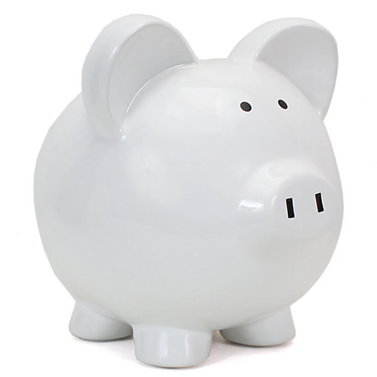 Big Ear White -Piggy Bank 3808WT