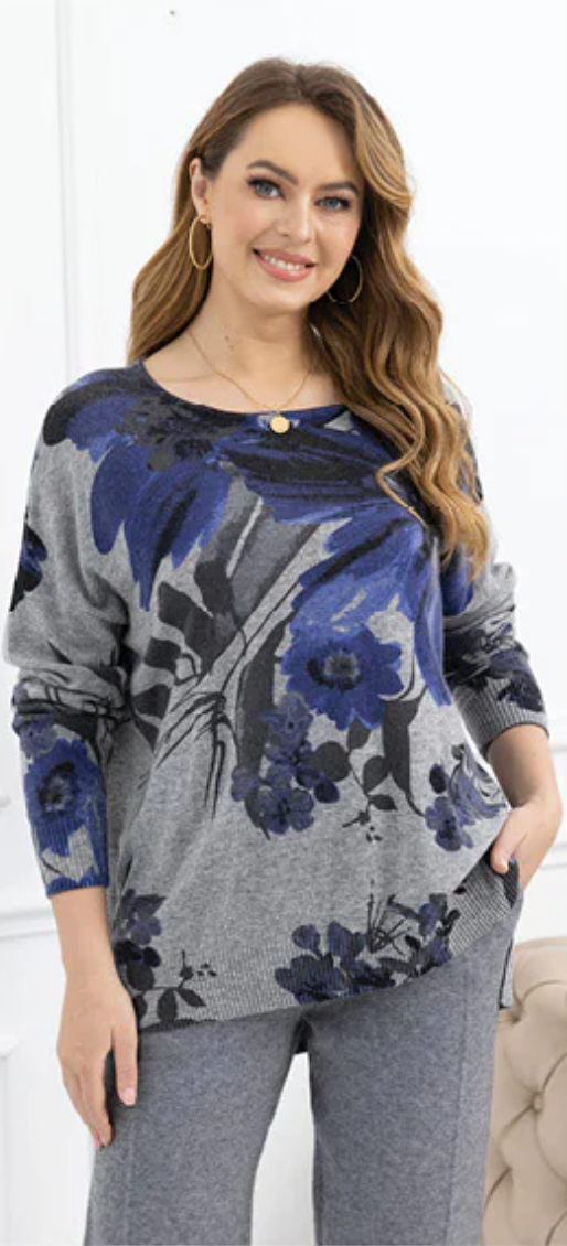 Cashmere Feel top Blue