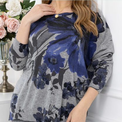 Cashmere Feel top Blue