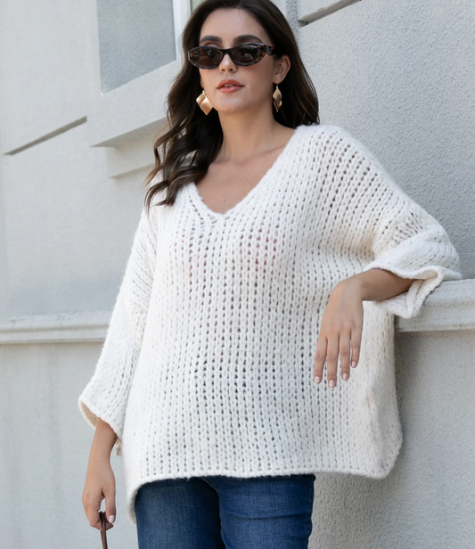 Chunky Sweater- White