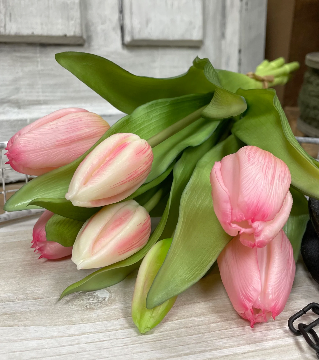 12" Fresh Touch Tulip Bundle - Pink Formosa