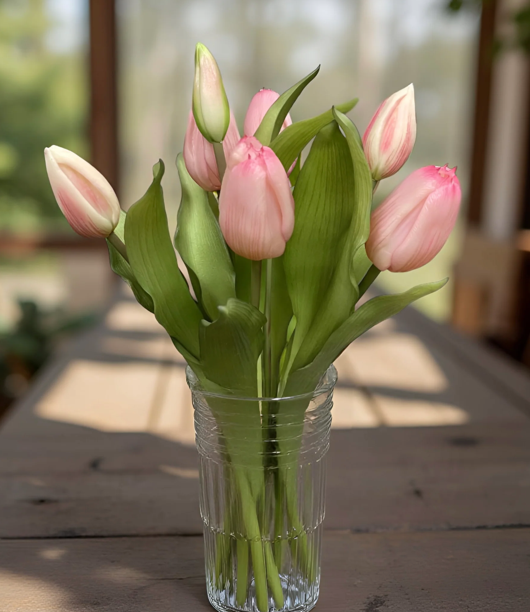 12" Fresh Touch Tulip Bundle - Pink Formosa