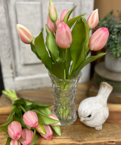 12" Fresh Touch Tulip Bundle - Pink Formosa