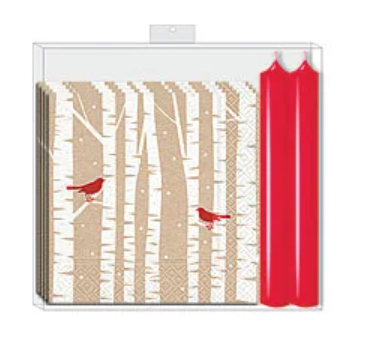 Napkin & Candle Gift Set