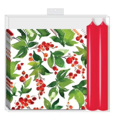 Napkin & Candle Gift Set
