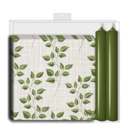 Napkin & Candle Gift Set
