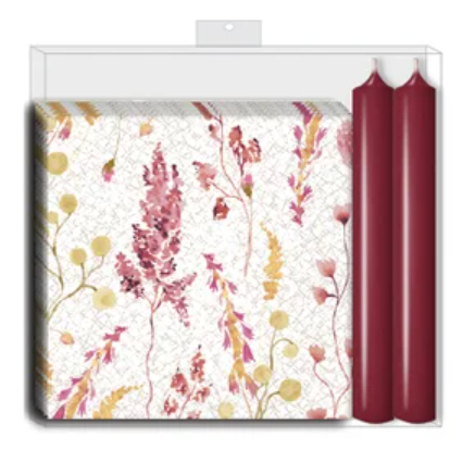 Napkin & Candle Gift Set