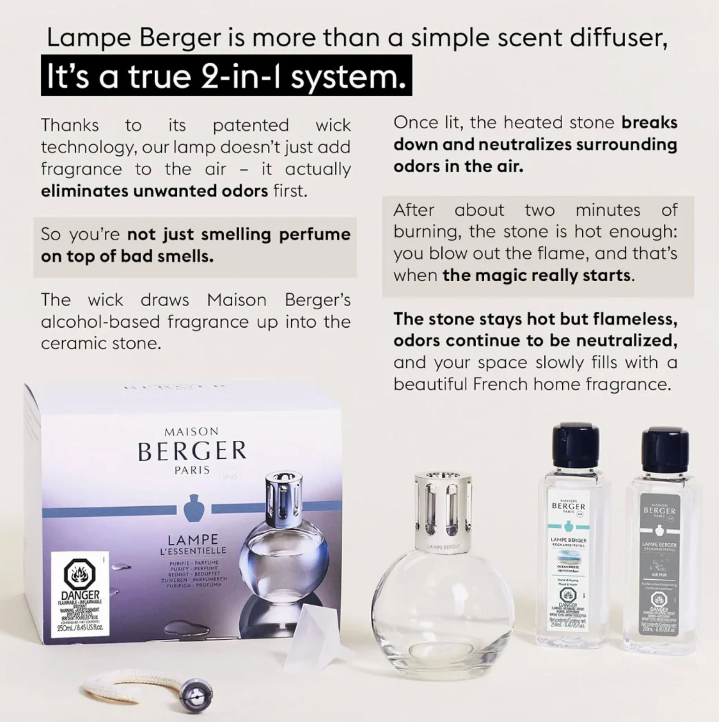 Round Clear Lampe Gift Set