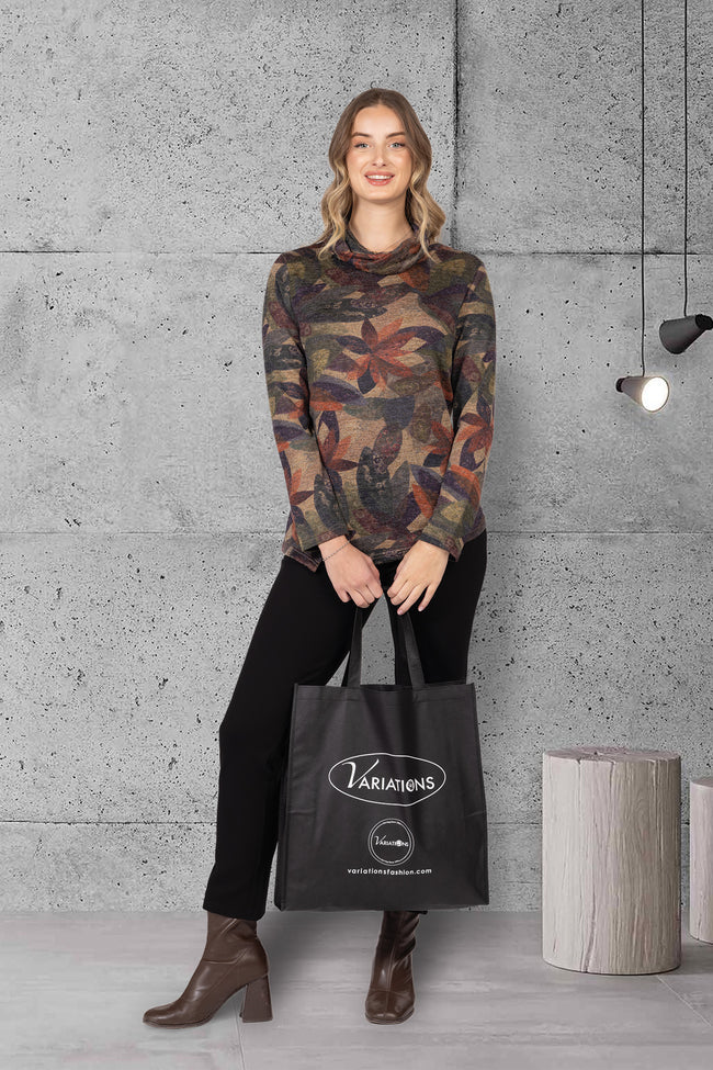 COWL NECK TOP V4882