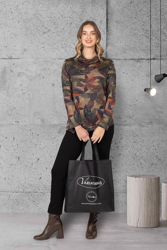 COWL NECK TOP V4882