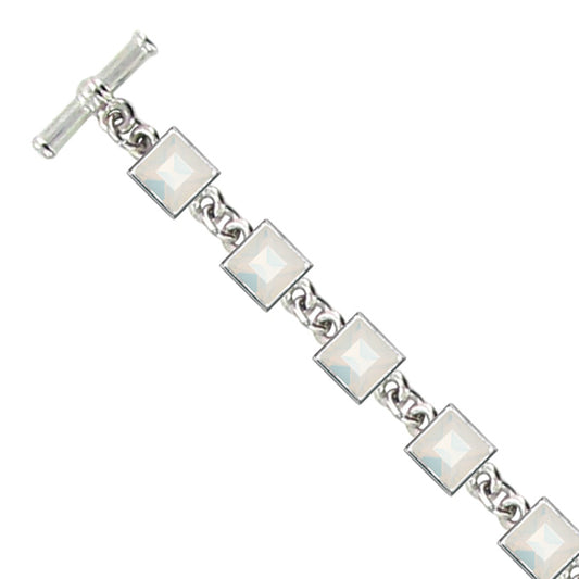 Val Bracelet Sm Square B2099 White Opal