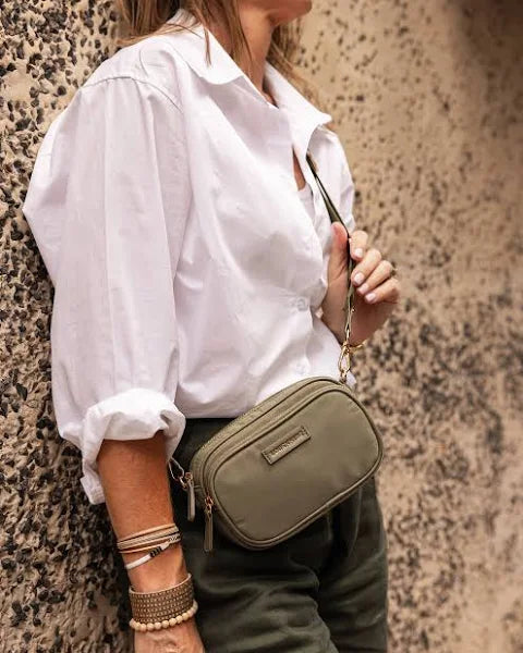 Cali Nylon Crossbody Bag Black