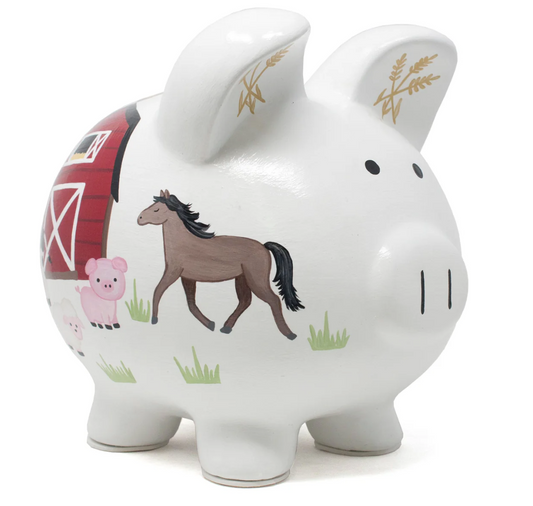 Barnyard Piggy Bank 36891