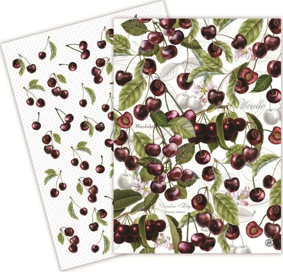 Dark Cherry Kitchen Towels