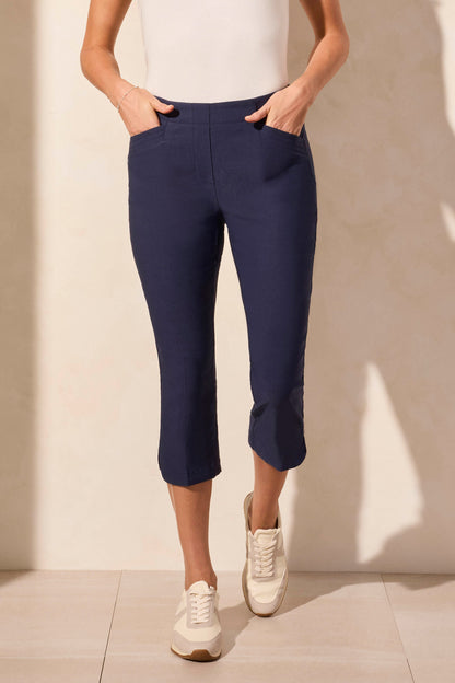 Flatten it Pull on Capri 2056O-Jet Blue