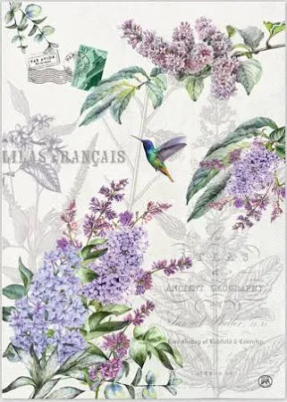 French Lilacs Kitchen Towel