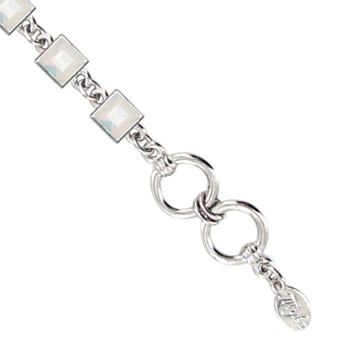 Val Bracelet Sm Square B2099 White Opal