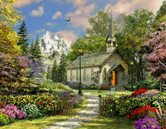 Mountain View Chapel 500 pc Puzzle