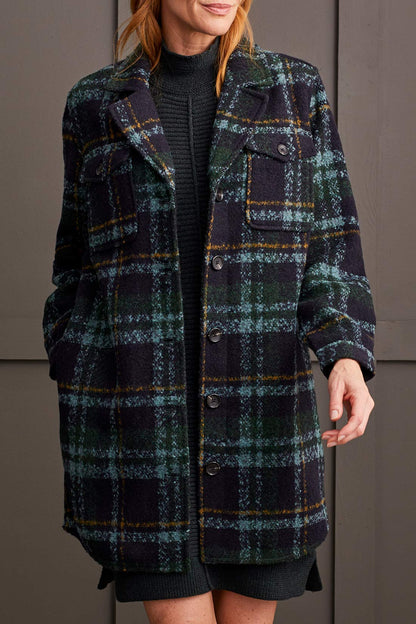 Jacket /w Notch Collar - Alpine Green-7183O