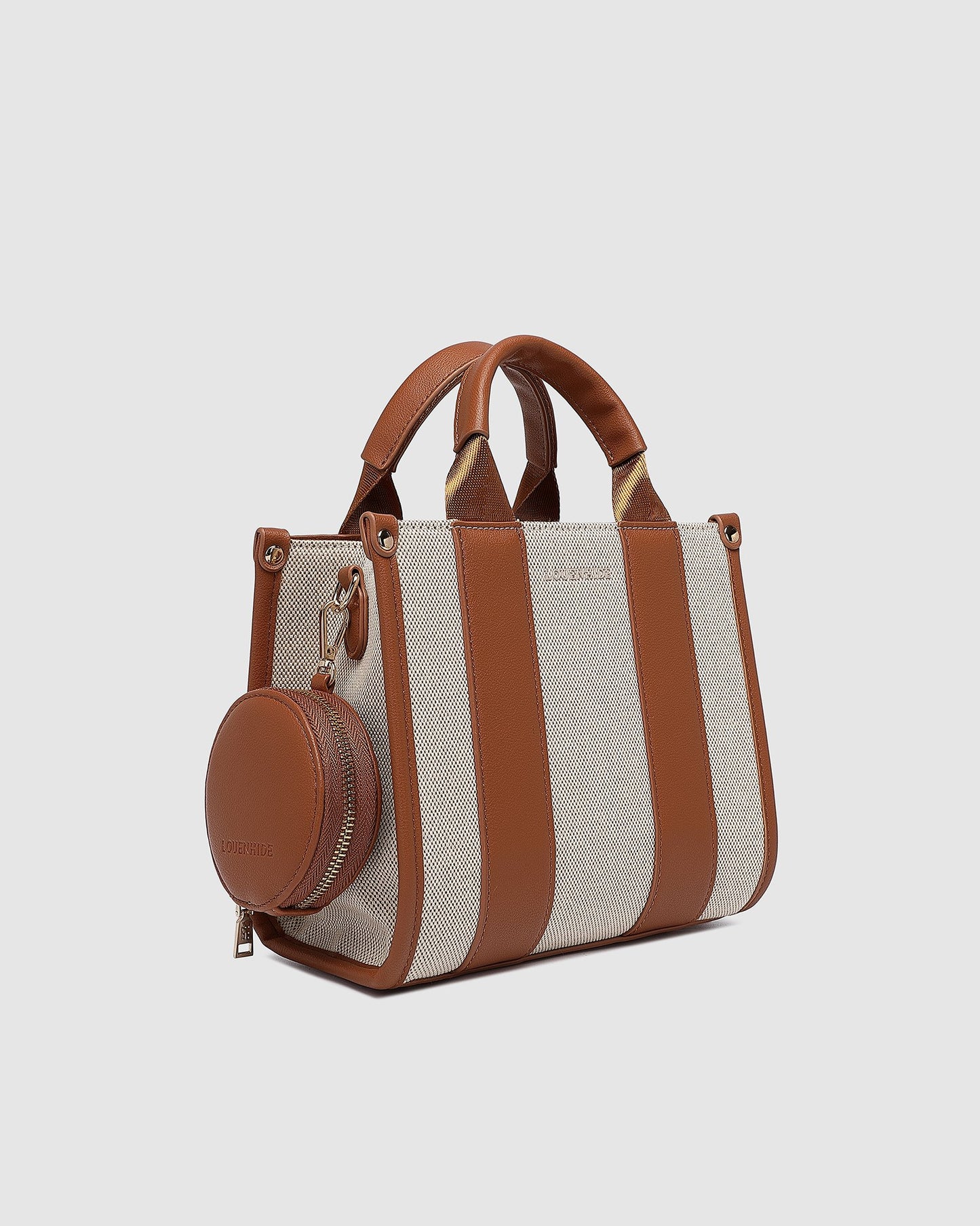 Manhattan Mini Tote Bag - Natural Tan Canvas