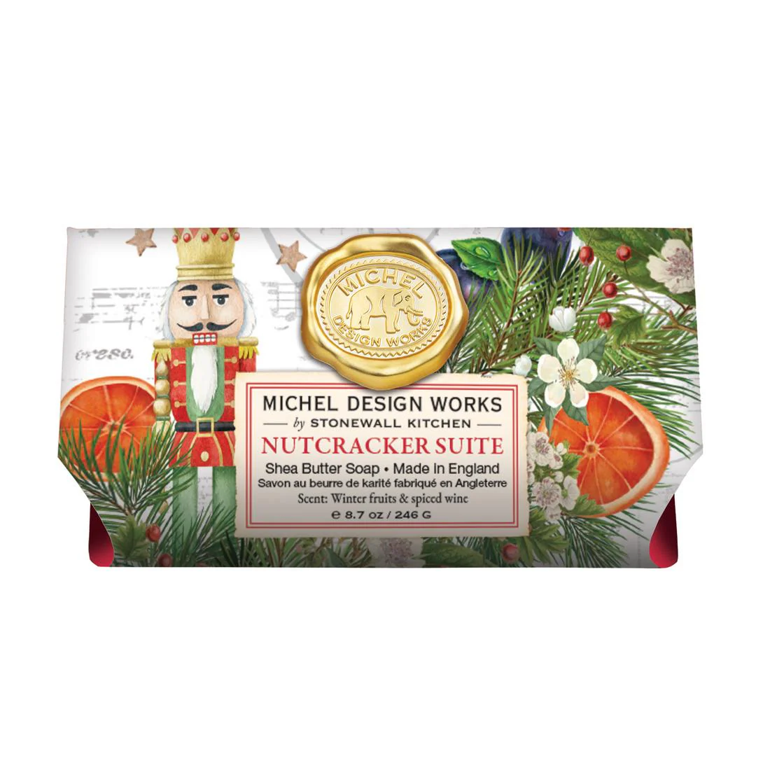 Nutcracker Suite Large Bath Soap Bar  8.7 oz