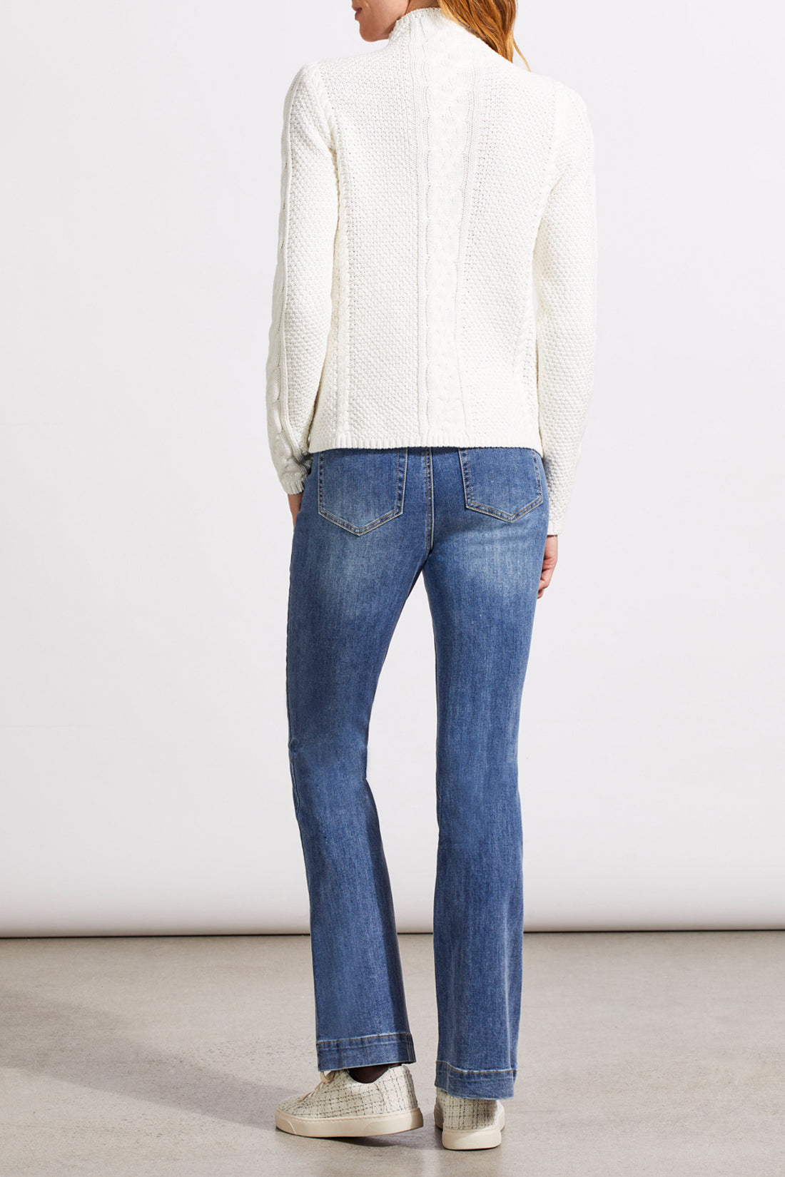 Funnel Neck Sweater 5553O Eggshell