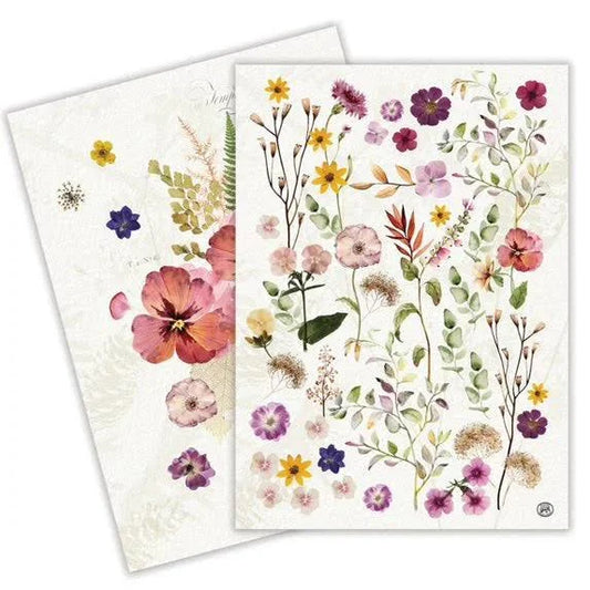 Pressed Flowers Kitchen Towels