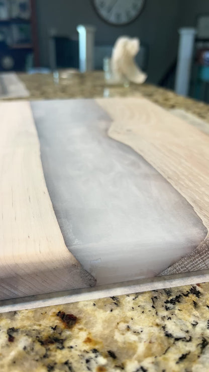"Pearl River Maple & Oak" Charcuterie Board w/ Epoxy